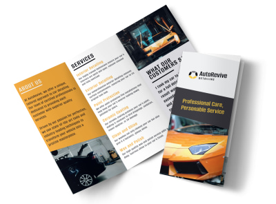 Main Auto Detailing Tri Fold   Image
