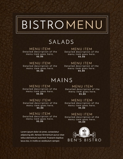 Bistro   Side 2 Image