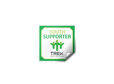 Main Youth Supporter Fundraising Sticker  Image
