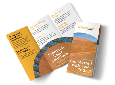 Main Green Living Solar Tri Fold   Image