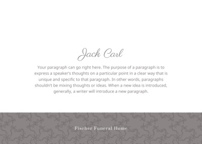 Memorial In Loving Memory   Side 2 Image