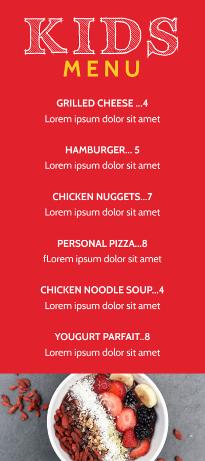 Kids Restaurant   fu1o07n3w8 Side 2 Image