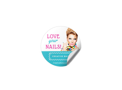 Main Nail Salon Sticker  kk7lki9ii3 Image