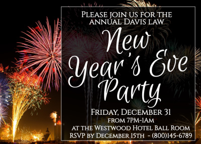 New Year's Eve Party Invitation   h0so7d6bqa Side 1 Image