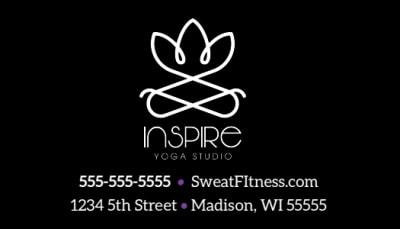 Yoga Punch Card  q6ndhlmrzc Side 2 Image