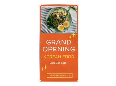 Main Restaurant Grand Opening Banner c068lri1aw  Image