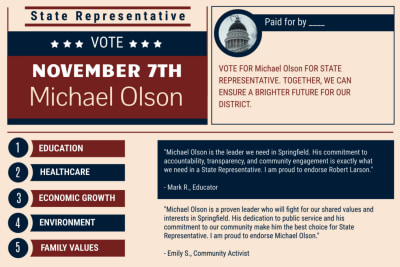 State Representative Campaign  4nqzk4qpia  Side 1 Image