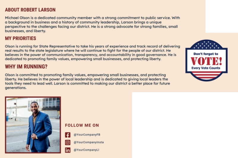 State Representative Campaign  4nqzk4qpia  Side 2 Image