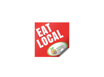 Main Eat Local Sticker  Image