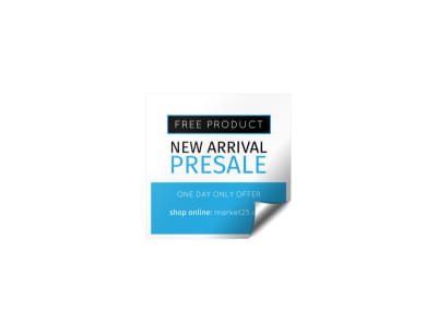 Main New Arrival Presale Sticker  Image